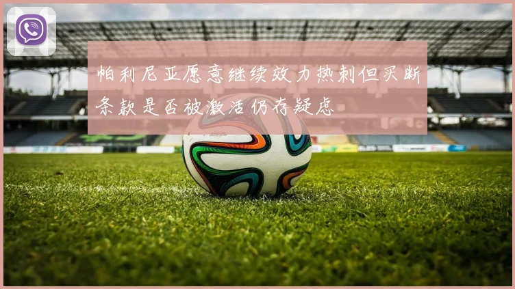 帕利尼亚愿意继续效力热刺但买断条款是否被激活仍存疑虑
